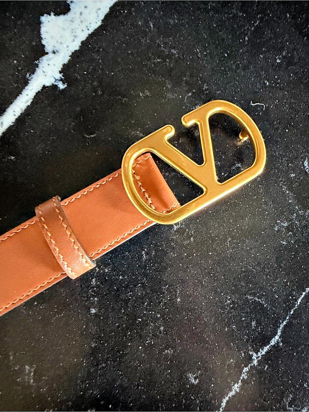Valentino VLogo Reversible Belt Reversible Belt in Brown & Black NEW